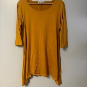 0424-34 Mustard Swing Dress